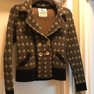 Anthropologie Sparrow size M wool coat fits like S